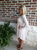 Ivory dress in our boutque aunt lillie bells