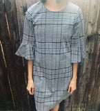 Black and White Plaid Dress for work in our boutique aunt lillie bells