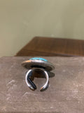 Turquoise and Crystal Ring